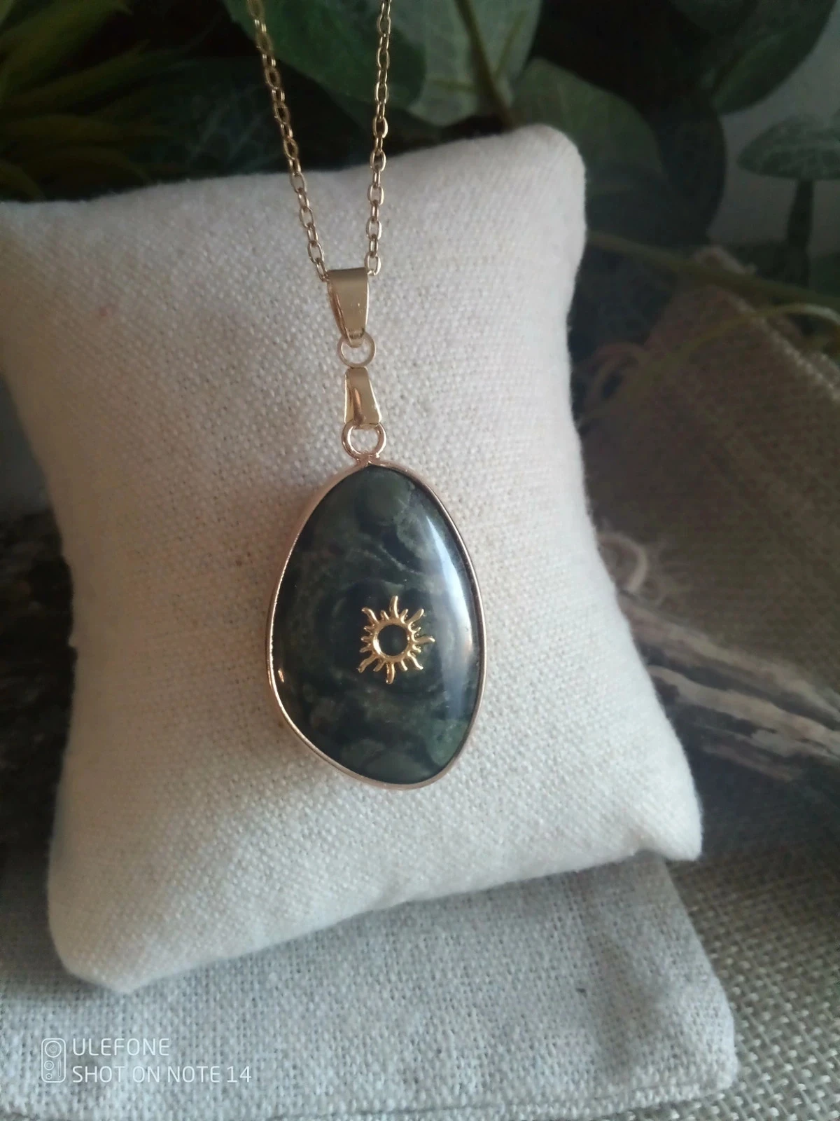 Collier jaspe kambala pierre naturelle